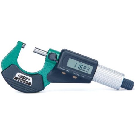 Insize Digitalmikrometer 0–25 CERT (3109-25A)