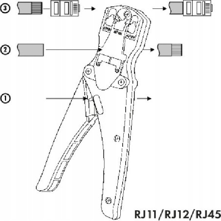 Schwaiger Schwaiger TST4335 531 Crimpwerkzeug Orange