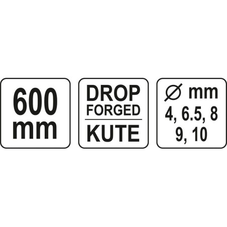 Yato YATO Zange zum Crimpen von Stahlseilen YT-22851