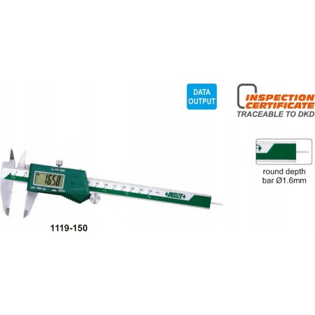 Insize Messschieber  150 digital   6 3V/RD1.6 Rolle