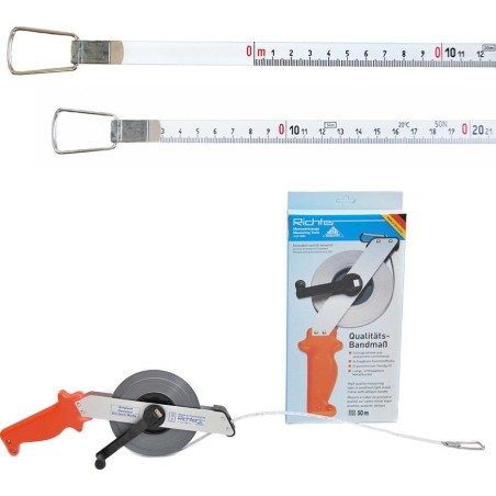 Richter Lackiertes Stahl-Rollbandmaß RICHTER 414WSR 50 m