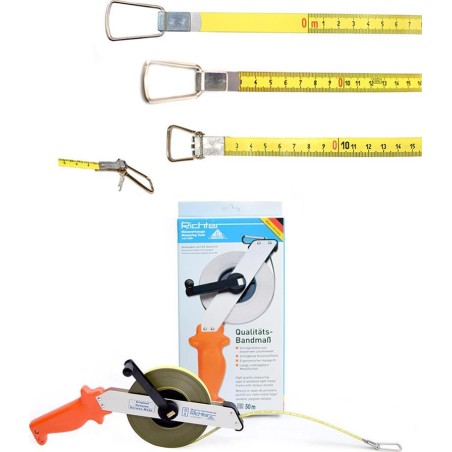 Richter Lackiertes Stahl-Rollbandmaß RICHTER 414GSR 50 m