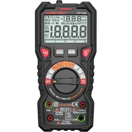Digitalmultimeter Habotest HT118E True RMS NCV