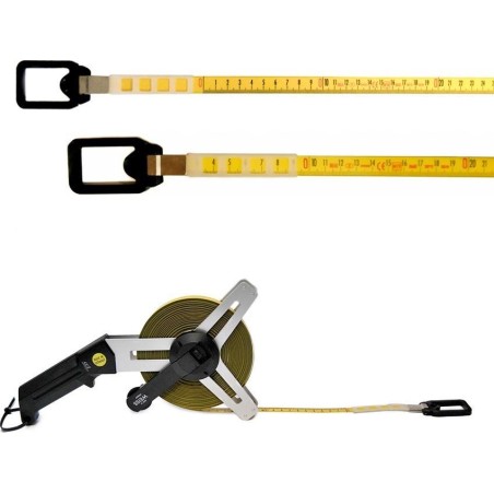 Weiss STEWE-LON Polyamid-Stahlbandmaß auf Y-Rahmen 920PA 50 m