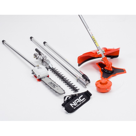 NAC Benzin-Rasentrimmer Combo 1,6 PS 44/25,5 cm + Zubehör (BP427-16MU-T)