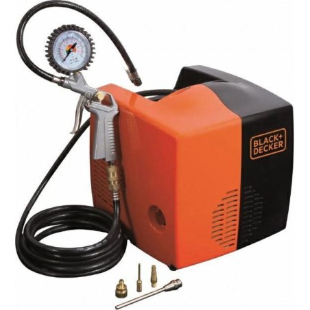 Black&Decker-Kompressor B&D ÖLFREIER KOMPRESSOR. 1,5 PS/8 bar + Zubehör NU8215340BND701