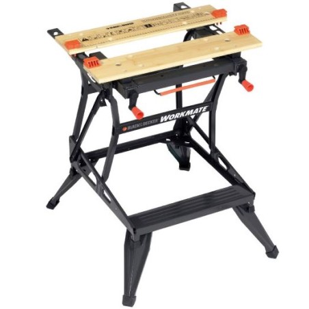 Black&Decker Workmate-Werkbank mit vertikaler Klemmbacke und 2 Arbeitshöhen 610 x 472 mm WM550