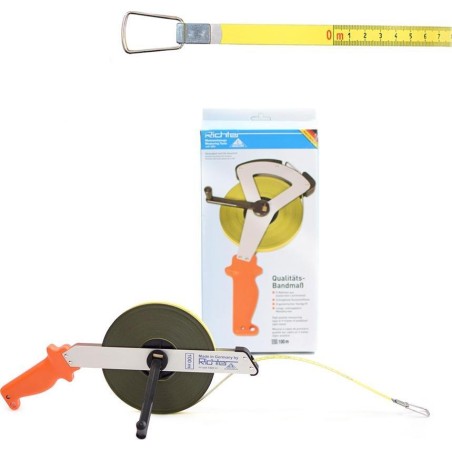 Richter Lackiertes Stahl-Rollbandmaß RICHTER 414GSR 100 m „A“