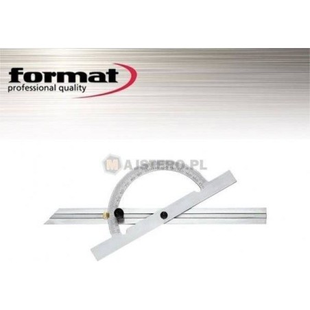 FORMAT Robuster, einstellbarer Winkelmesser aus Stahl, 250 mm