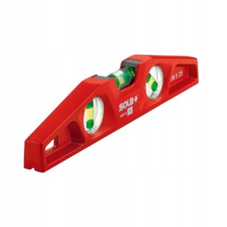 Wasserwaage mit Horizontal- und Vertikalanzeige, 5–25 cm