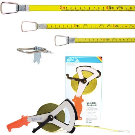 Richter Polyamid-Stahlbandmaß Richter 404V, 50 m