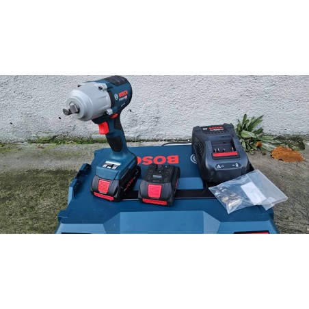 Bosch Akku-Schlagschrauber GDS 18V-450 HC Professional, 18 V (blau/schwarz, 2x Li-Ionen-Akku ProCORE18V 4,0 A)
