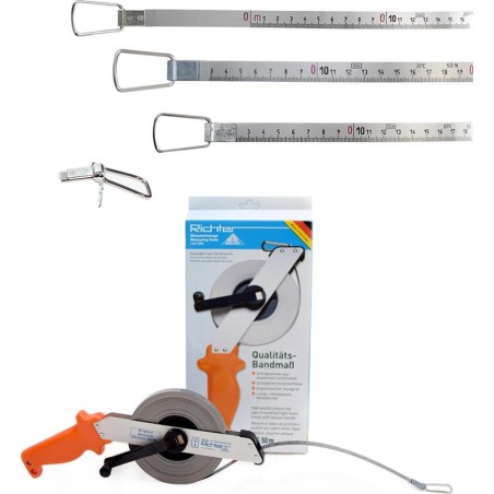 Richter Chrom-Nickel-Stahl-Rollbandmaß RICHTER 474SR 50 m