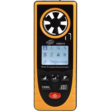 ANEMOMETER – MULTIFUNKTIONALES WINDMESSGERÄT ZUR MESSUNG VON TEMPERATUR UND WINDGESCHWINDIGKEIT