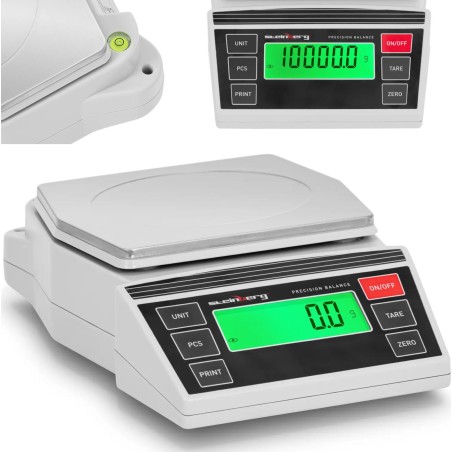 Steinberg Präzisions-Laborwaage für die Schmuckherstellung mit LCD-Anzeige, 2–10.000 g / 0,1 g Präzisions-Laborwaage für die Schmuckherstellung mit LCD-Anzeige, 2–10.000 g /