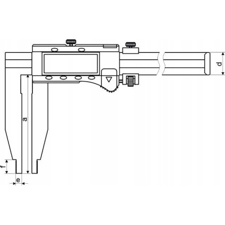 Gimex Messschieber  300 digital   3V/Datum Backen 90 1-seitig