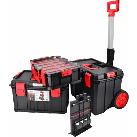 AWTools AWTOOLS Modularer Werkzeugkasten MODULAR BOX 4-in-1-Set 530 x 355 x 825 mm