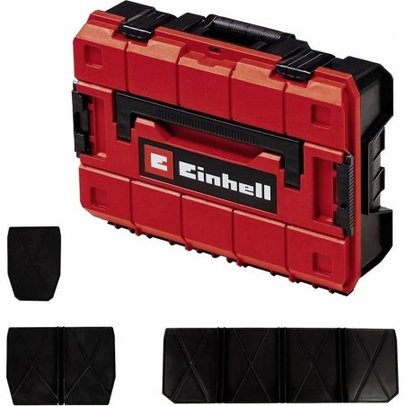Einhell Einhell Systemkoffer E-Case SF inkl. Trennwände, Werkzeugkasten (schwarz/rot, mit Trennwänden)