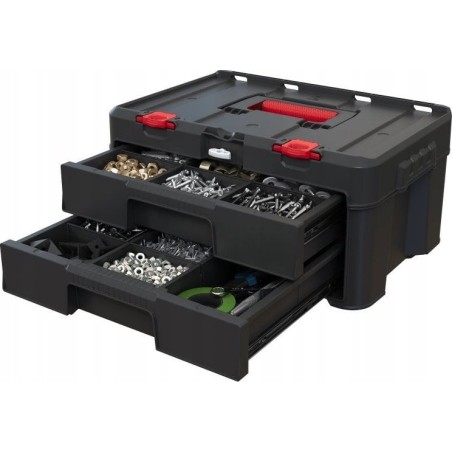 Kadax Keter Werkzeugkasten mit Schubladen, 37 l