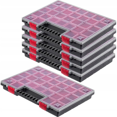 Kadax Werkstatt-Organizer, Box mit 21 Schubladen, 6 Stück