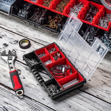 Kadax Werkstatt-Organizer, Kasten mit 6 Schubladen, 12 Stück