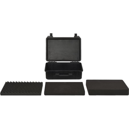 vidaXL Reisekoffer, schwarz, 47 x 36 x 18 cm, PP