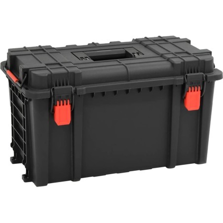 vidaXL vidaXL Werkzeugkoffer im Flugkoffer-Design, schwarz, 57 x 35 x 32,5 cm, PP