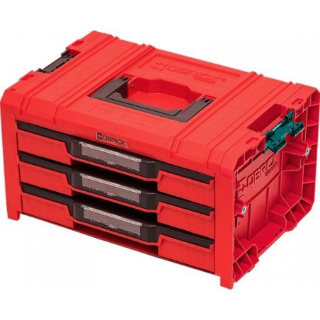 Qbrick QBRICK PRO Werkzeugkasten mit 3 Schubladen 2.0 EXPERT RED