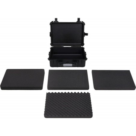 vidaXL Reisekoffer, schwarz, 52 x 40 x 19 cm, PP