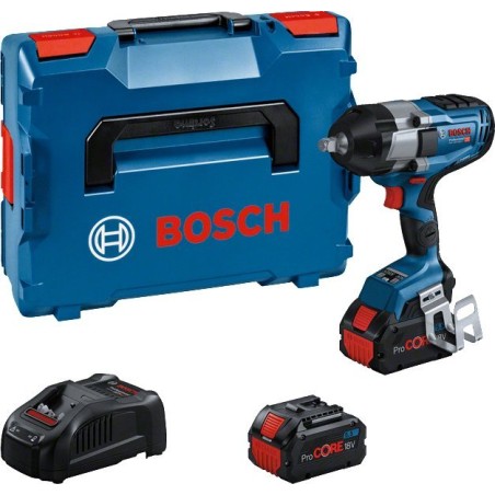 Bosch Akku-Schlagschrauber BITURBO GDS 18V-1000 Professional, 18 V (blau/schwarz, 2x ProCORE18V-Akku mit 5,5 Ah)