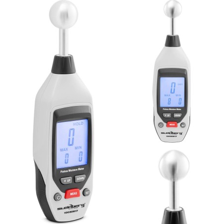 Steinberg Feuchtigkeitsmesser – nicht-invasives Feuchtigkeitsmessgerät für Holz und Ziegel, LCD, 0–100 % Feuchtigkeitsmesser – Feuchtigkeitsmessgerät