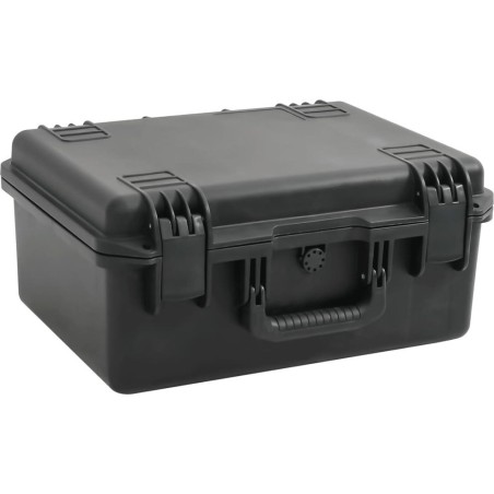 vidaXL vidaXL Werkzeugkoffer im Flugkoffer-Design, schwarz, 49 x 38 x 23 cm, PP