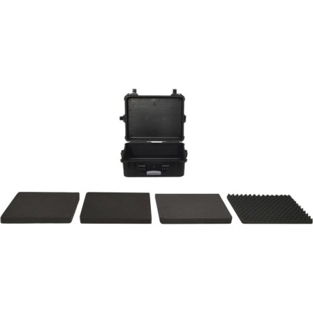 vidaXL Reisekoffer, schwarz, 55 x 43 x 21 cm, PP