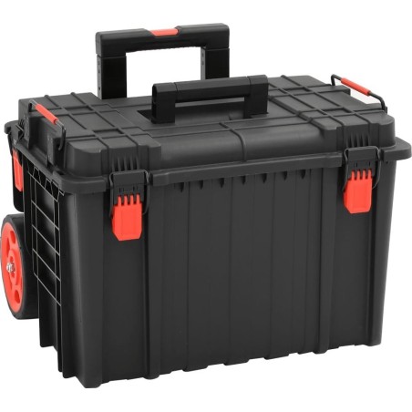 vidaXL vidaXL Werkzeugkoffer im Flugzeugdesign, schwarz, 56,5 x 45,5 x 48 cm, PP