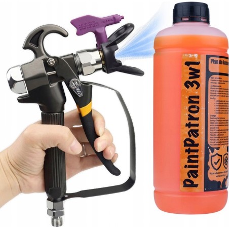 Rosfix Rosfix 3-in-1-Pflege- und Reinigungsflüssigkeit für das Farbspritzgerät Rosfix PaintPatron 1 l + Spritzpistole für das Farbspritzgerät Ro