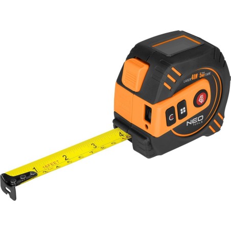 Laser-Entfernungsmesser mit Rollmaßband