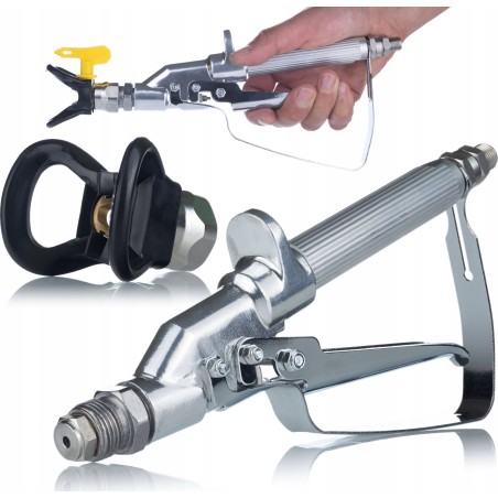 Rosfix Rosfix Linear-Farbspritzpistole Rosfix UltraSpray PMLRUS01 mit Schutzhaube + Rosfix Ultra Spray 517-Spritzdüse + 2x Stabfilter