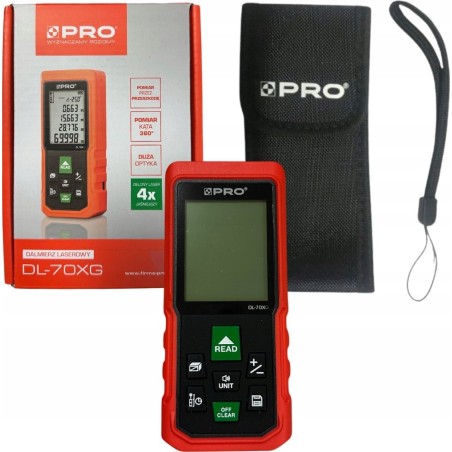 Laser-Entfernungsmesser PRO LASER-ENTFERNUNGSMESSER. DL-70XG GRÜNER STRAHL