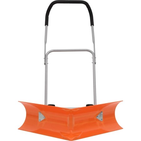 vidaXL vidaXL Klappschaufel mit ausziehbarem Stiel, orange, Stahl