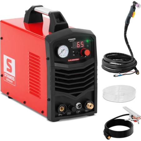 Stamos Germany IGBT-Plasmaschneidmaschine, 100 % Einschaltdauer, HF-Zündung, 230 V, 50 A IGBT-Plasmaschneidmaschine, 100 % Einschaltdauer, HF-Zündung, 230 V, 50 A