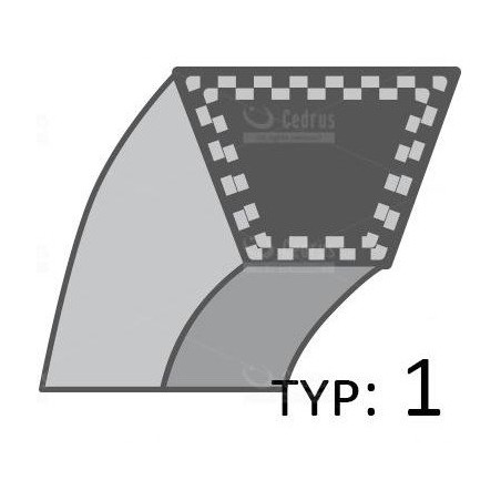 Universal-Keilriemen /12,7 x 2490/ Dryb 4L-K-980
