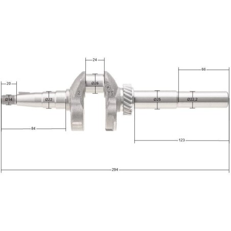 Kurbelwelle Cedrus Y139V 480430