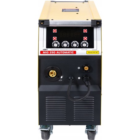 Magnum HALBAUTOMATISCHES SCHWEISSGERÄT SPAW.INV. MIG-290 AUTOMATIC v2 MMA, 230 V – 230 A/60 %, 400 V – 280 A/60 %, 4x4, 230/400 V, MB24/5, GP50, MIT, D300