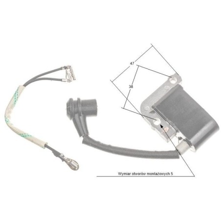 Zündmodul Oleo-Mac 936, 940, 947, 952, 490021