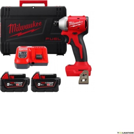 Milwaukee-Schlagschrauber MILWAUKEE. IMPACT DRIVER. M18BLIDR-502X 190 Nm 2x5,0 Ah