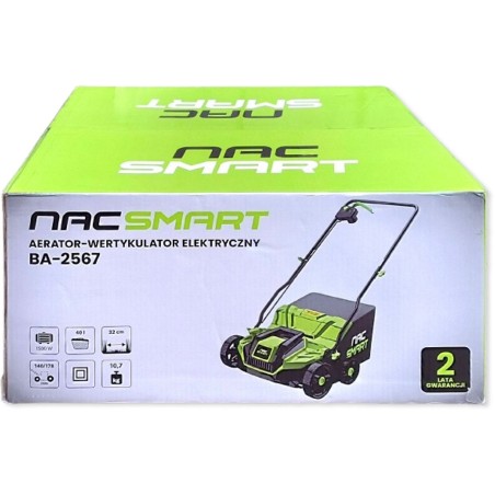 Elektrischer Vertikutierer NAC 32 cm – 1500 W – 40 l