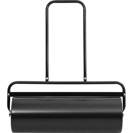 vidaXL Rasenwalze mit Griff, schwarz, 63 l, Eisen und Stahl