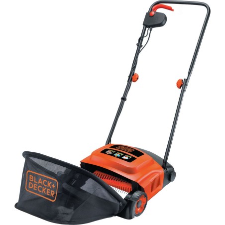 Black&Decker Rasenvertikutierer GD 300 mit 30-Liter-Behälter (GD300)