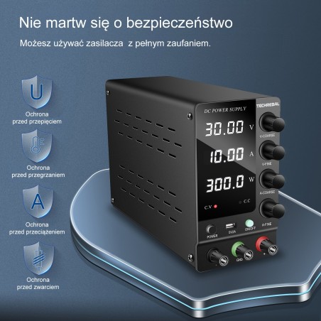 Techrebal SPS-C3010 Labor- und Service-Netzteil, 30 V, 10 A, USB 5 V