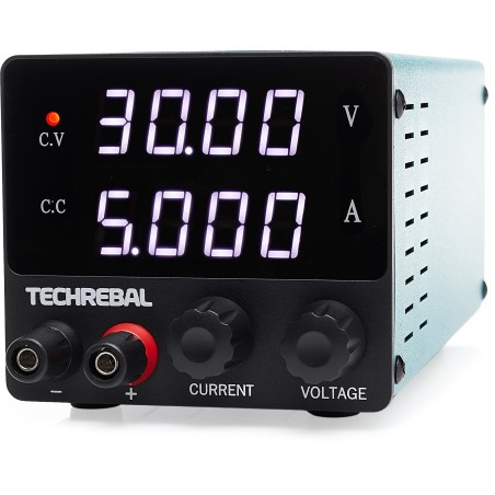 Techrebal SPS-F305 Labor-Netzteil, 30 V, 5 A, regelbar, Präzisionsausführung